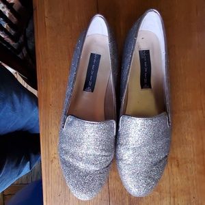 Steve Madden metallic loafers
